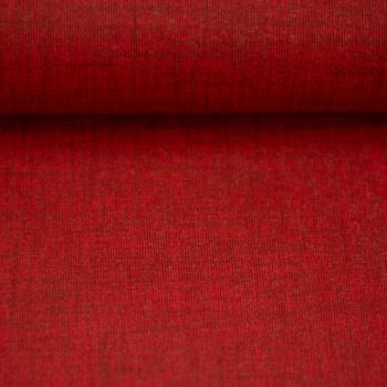 Preview: 50x70 cm Zuschnitt Baumwolle beschichtet Uni Rot meliert Charly by Swafing